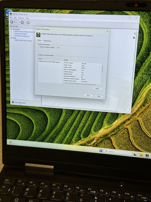 Laptop Gaming Lenovo – i5 Gen 12 / RTX 3060 6GB 105W /16GB RAM Perfect