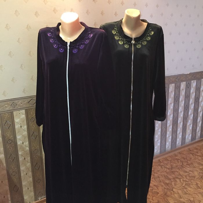 Домашние халаты велюр