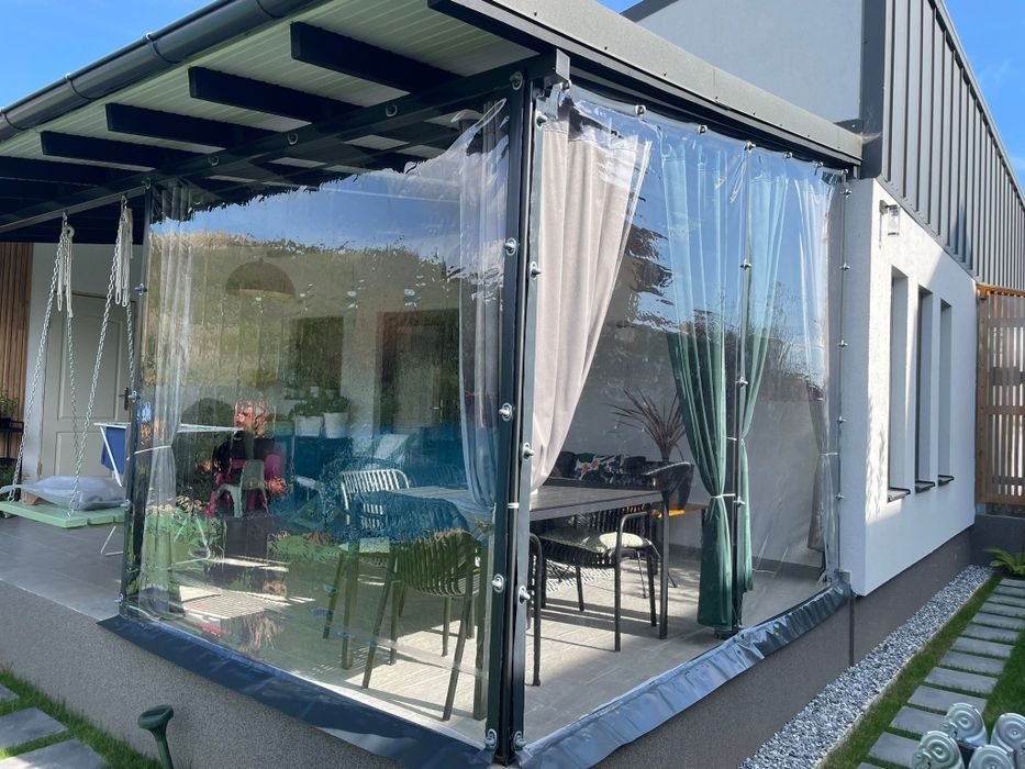 Închidere terase cu folie transparenta