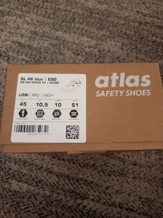 Работни обувки ATLAS SL 46 blue