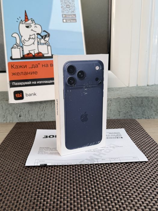 НОВ! 512Gb *ЛИЗИНГ* iPhone 17 Pro Max Deep Blue 24М ГАРАНЦИЯ