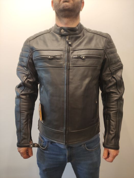 Geaca moto motocicleta piele naturala SM marimea S, M, L, XL, 2XL, 3XL