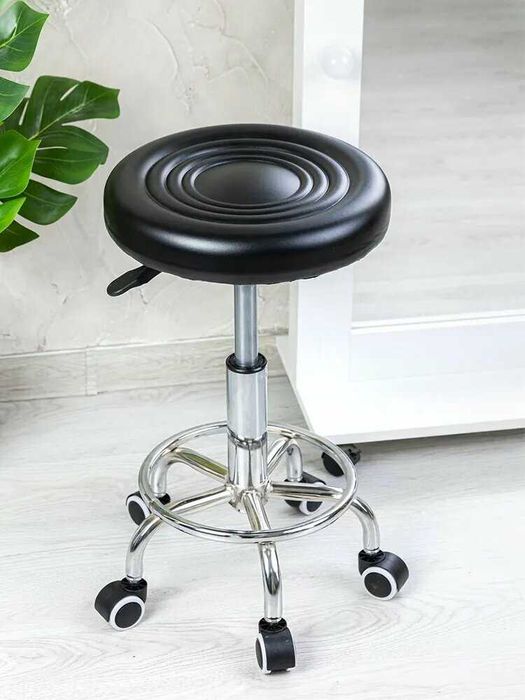 Табуретка Billy, с регулировкой, на колесиках 360 градусов, для салона