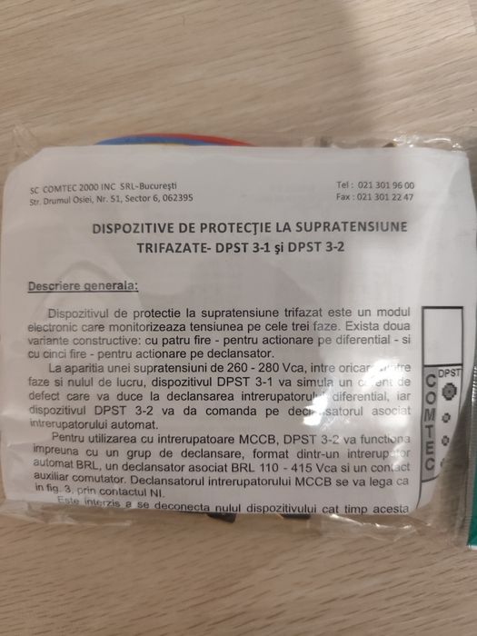 Protecție la supratensiune trifazat DPST nou