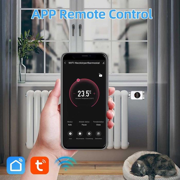 Termostat RADIATOR 3buc Smart WiFi(si APP), Salcar, REDUS de la 700RON
