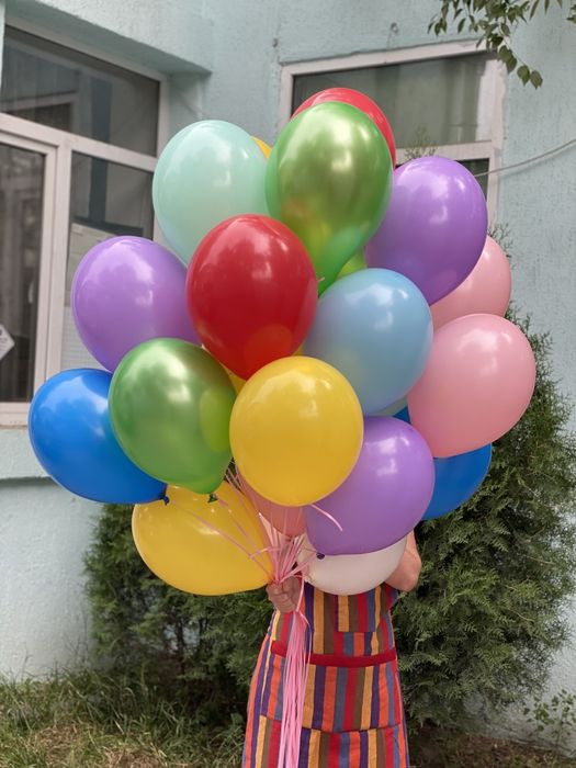 Шары гелевые с героями, цифрами