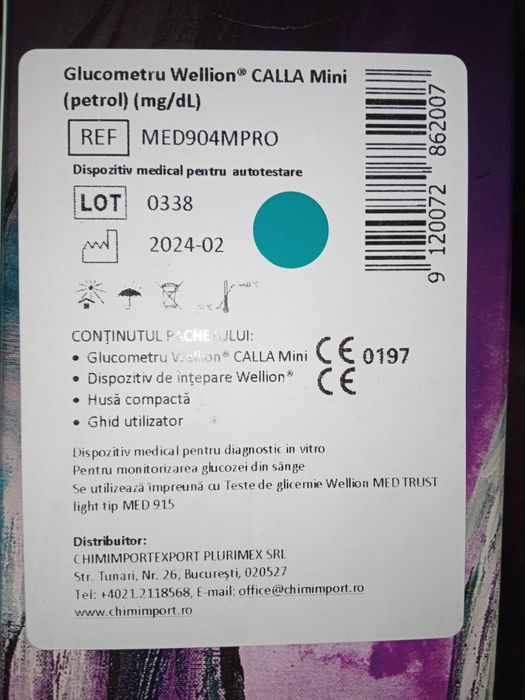 Tester pentru glicemie,nou 50 lei.