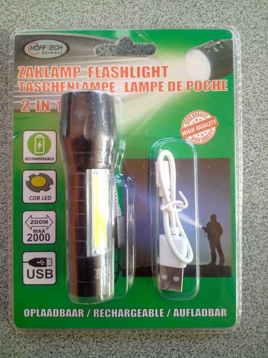 Lampa de inspectie+lanterna, Hofftech,reincarcabila, 400mAh, 5 ore