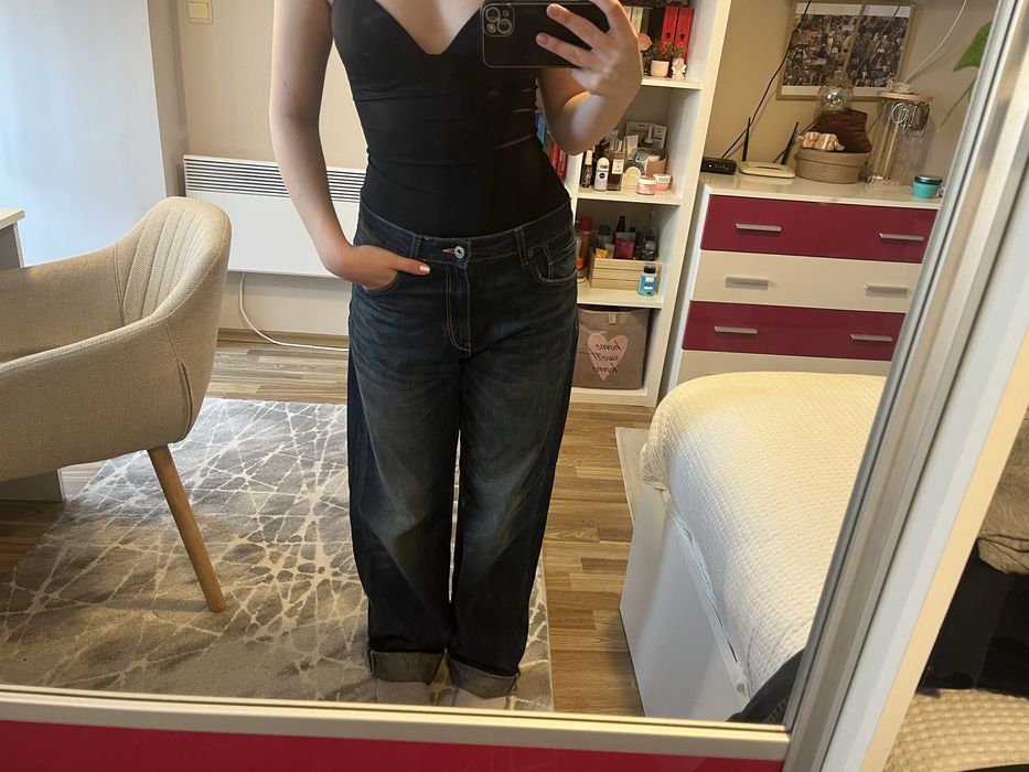 Тъмносини дънки Zara