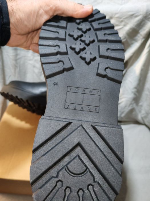 Удобни мъжки боти от естествена кожа TOMMY JEANS №44