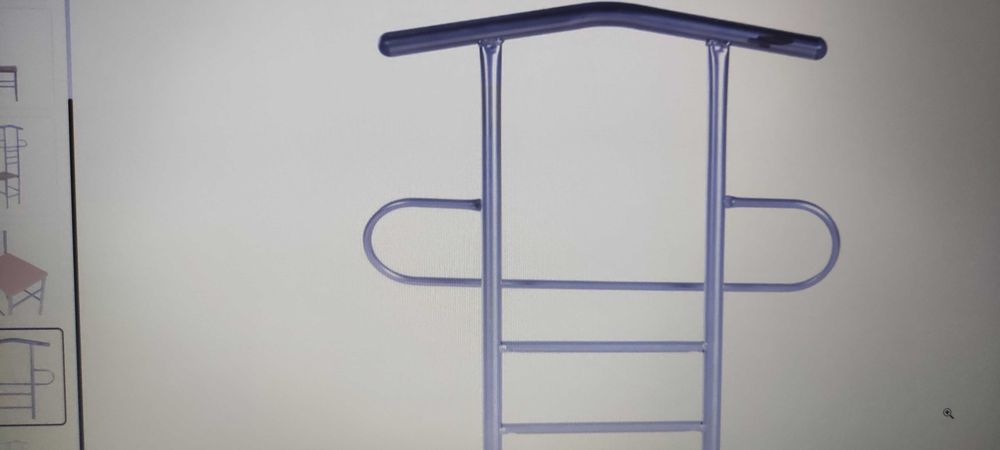 Универсални  столове, за сядане и дрехи 2 бр, метал
