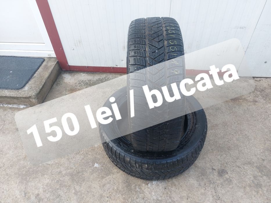 150 lei bucata! Doua anvelope M+S/IARNA 235 55 r19 Pirelli dot 2021