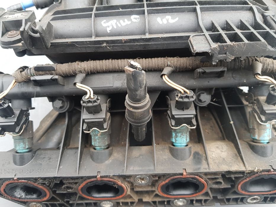 Galerie admisie, rampa injectoare fiat stilo,bobina,mot 1,2 b 2001-10