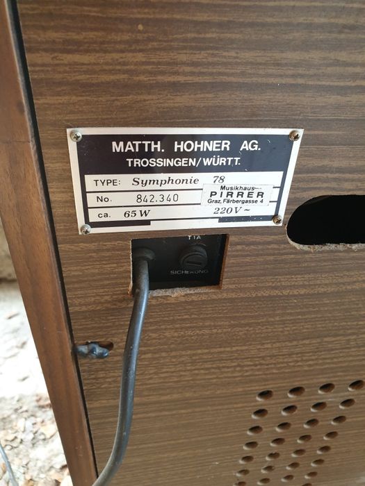 Vând Pian electric HOHNER SYMPHONIE 78 65W !!!