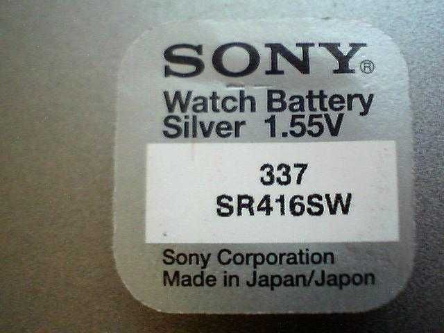 baterie micro casti japoneze, Sony cu argint 337-SR416SW, Constanta.
