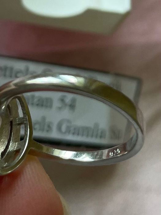 Сребърен пръстен със син опал Австралийски нов