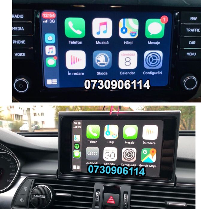 AUDI VW Apple CarPlay Android Auto Waze A4 A5 A6 A7 A8 Q7 Passat Harti