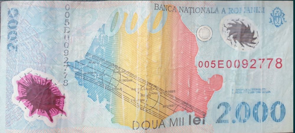 Bancnota 2.000 Lei Eclipsa solara