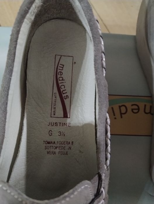 Pantofi medicus piele intoarsa