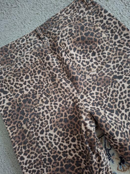 Дънки с леопардов принт TU