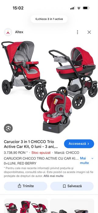 Chicco 3 in 1 trio active