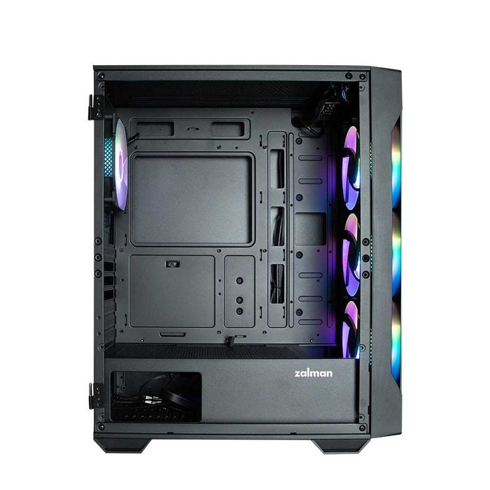 }Корпус Zalman I3 NEO TG BLACK, без БП, RGB fans