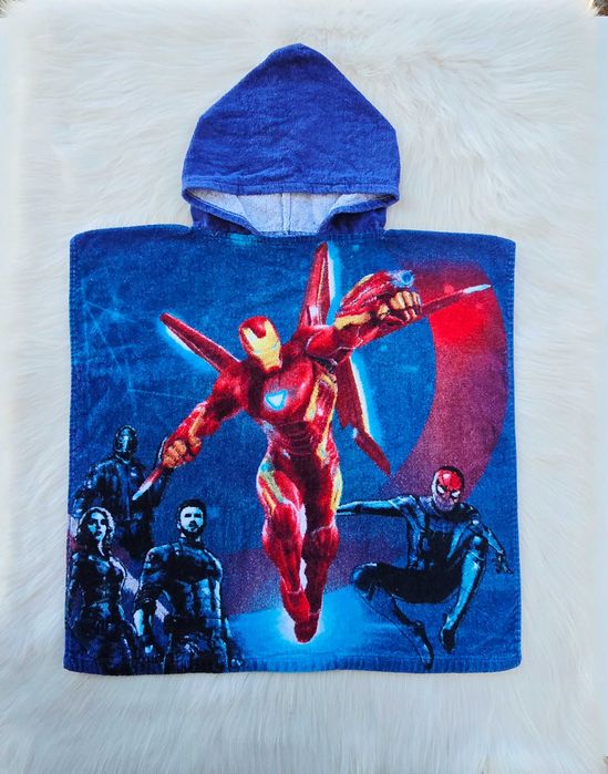 Детско пончо за плаж Marvel Avengers - универсален размер