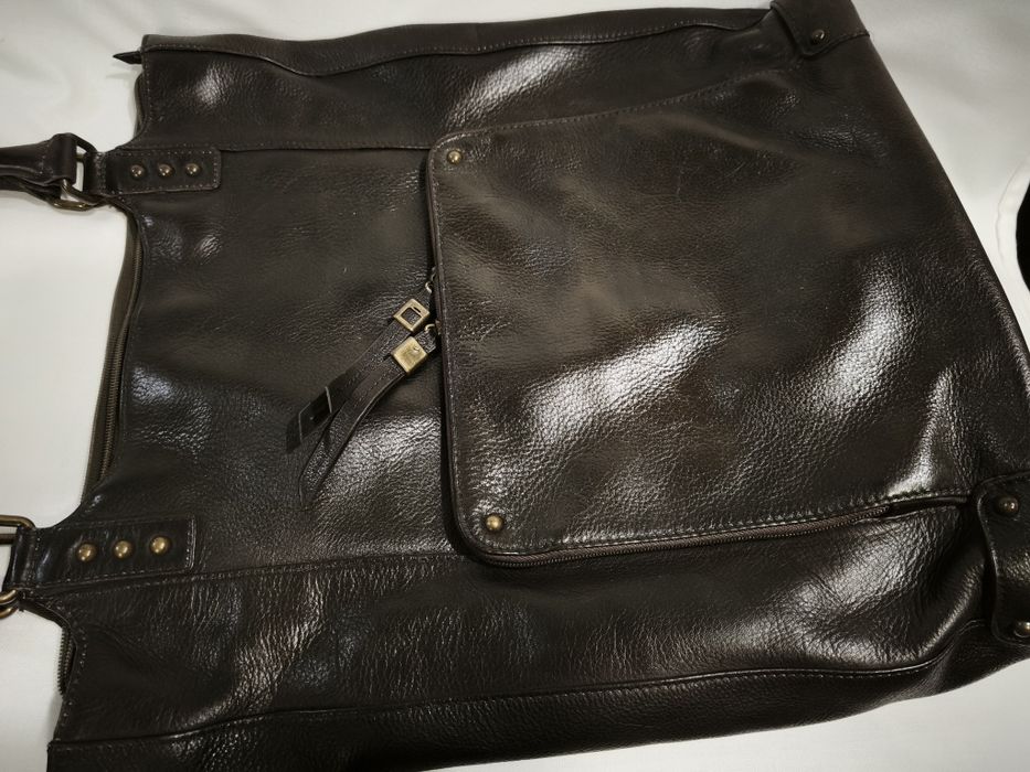 Чанта естествена кожа за лаптоп