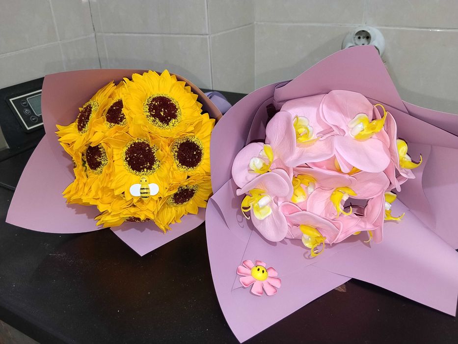 Aranjamente florale din flori de săpun