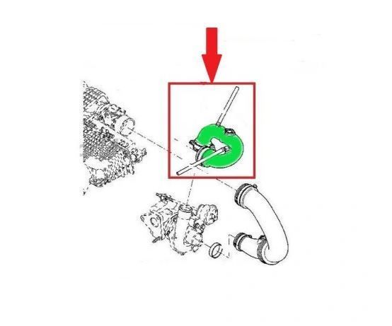 Furtun intercooler, supraalimentare Dacia Logan 202008, Logan 202012; Renault Clio 202013, Clio 192012, Kangoo 202008, Megane 202008, Modus 20, Thalia/Symbol 192008, plastic, RapidAuto 6060PT-1