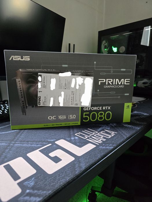 ASUS PRIME GeForce RTX 5080 OC Edition - sigilata, garantie