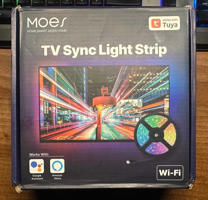 Banda LED RGB Smart Wi-Fi cu HDMI Sync pentru TV, Consola, PC 4K HDR