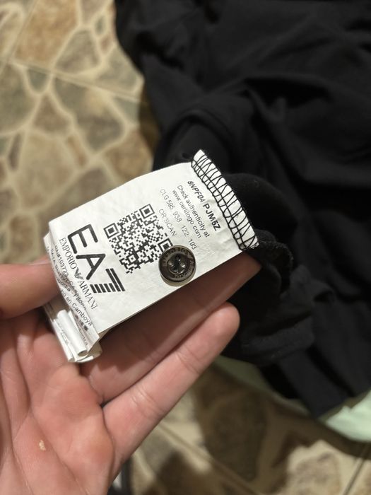 Тениска с яка emporio armani