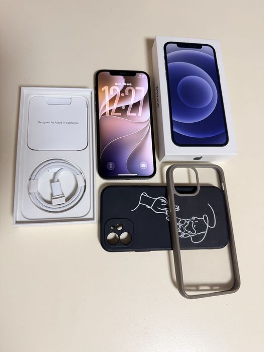iPhone 12 5G Full Box Liber De Retea Blue Inchis