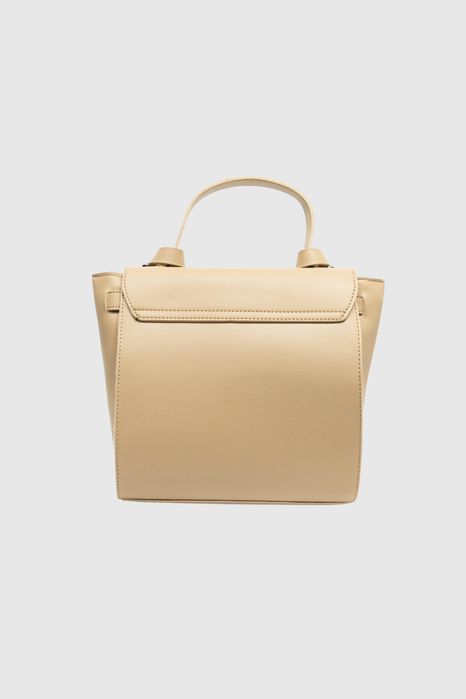 НОВО! ЛИКВИДАЦИЯ! Дамска чанта с кожени запетайки