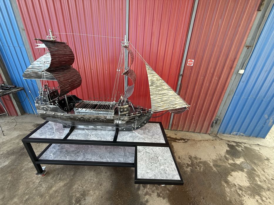 Эксклюзивный мангал ввиде корабля ручной работы