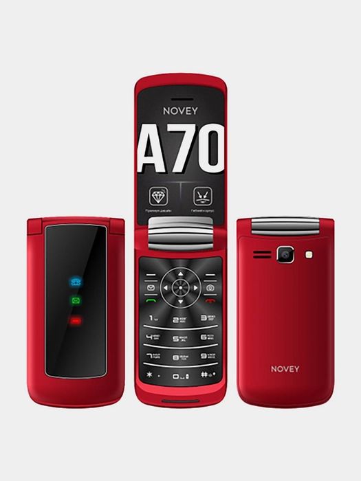 Novey A70R 2ta sim karta 1ta flesh karta 1yil garantiya