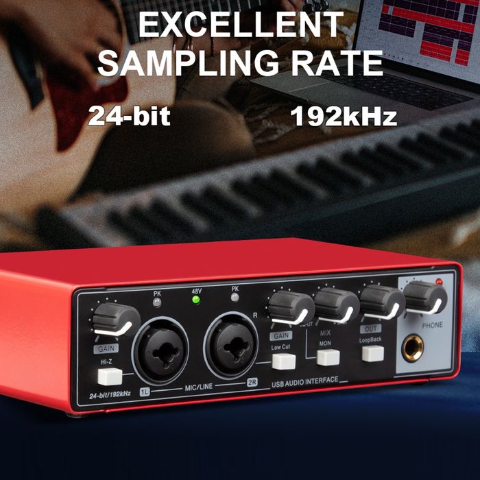 Смесител, USB аудио интерфейс RP-MD22 G2, 24 bit/192kHz, Plug and Play