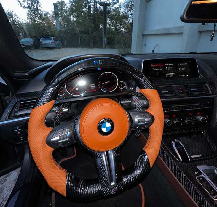 Volan M BMW CARBON / LED / Vibratii / Incalzire / DISTRONIC! SERIA F/E