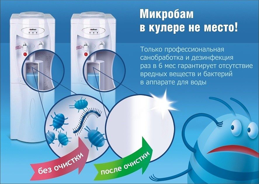 Ремонт и чистка кулеров для воды