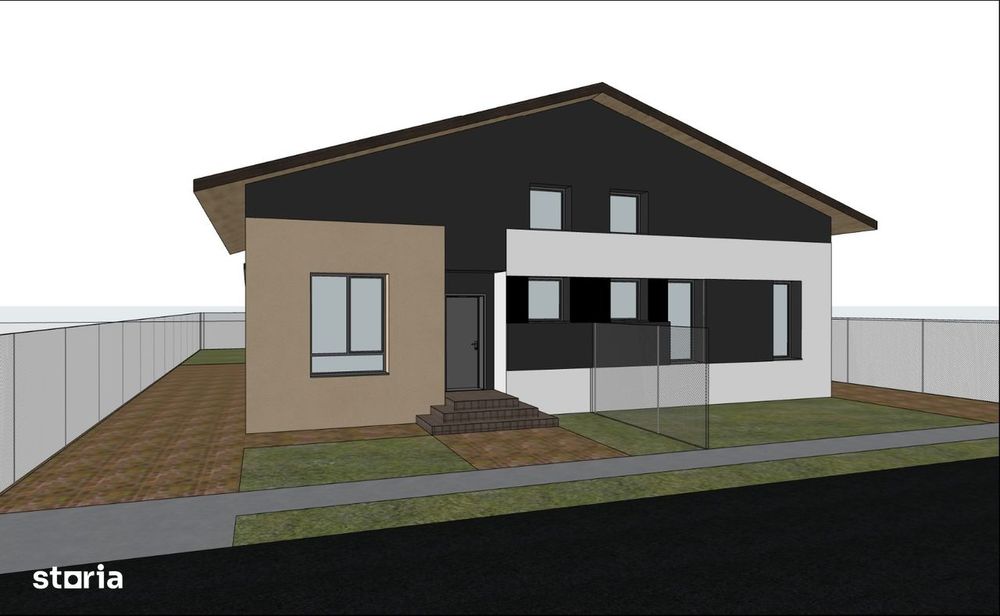 Casă nouă cu mansardă în Săcălaz - 300 mp