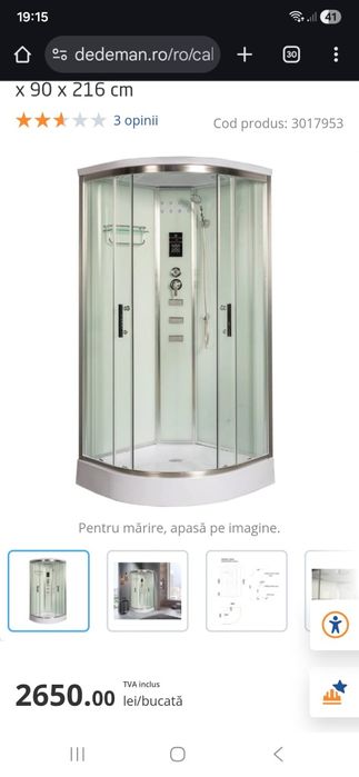 Vand cabina de dus noua