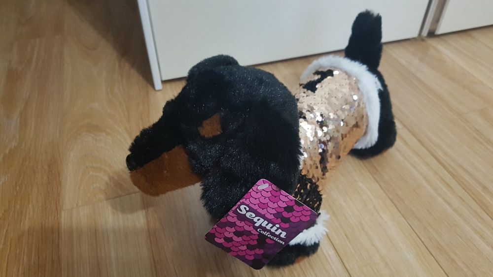 Cățel cu paiete reversibile 30 cm