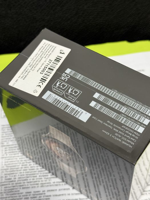 ЗАПЕЧАТАН 42mm Huawei Watch 5 Yettel Гаранция 2027г. Sand Gold Beige