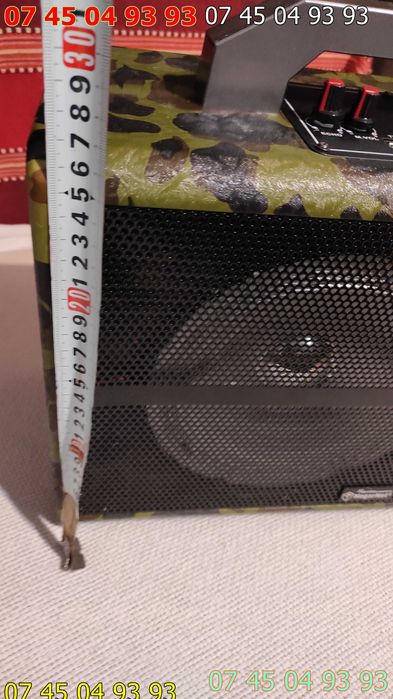 boxa portabila hanson 40x26cm bluetooth usb radio