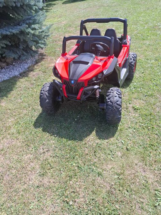 Masinuta electrica pentru copii cu 2 locuri, UTV BUGGY, 4X4, 12V10AH, roti EVA, Rosu