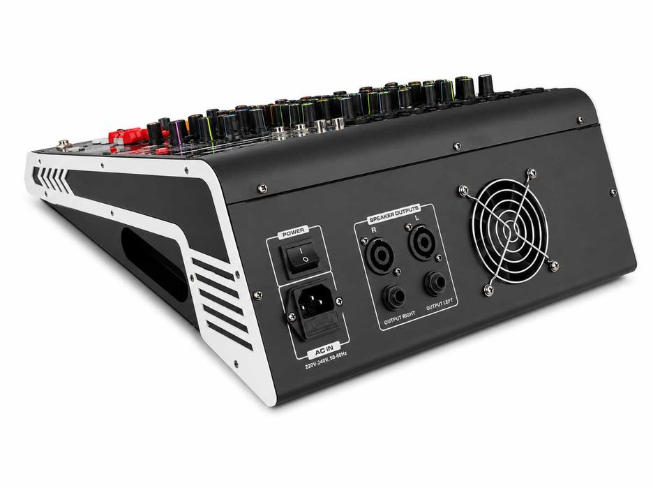 Mixer audio 2 X 450W 8 canale ZT8B cu amplificator Stereo 16 Efecte DSP Bluetooth USB