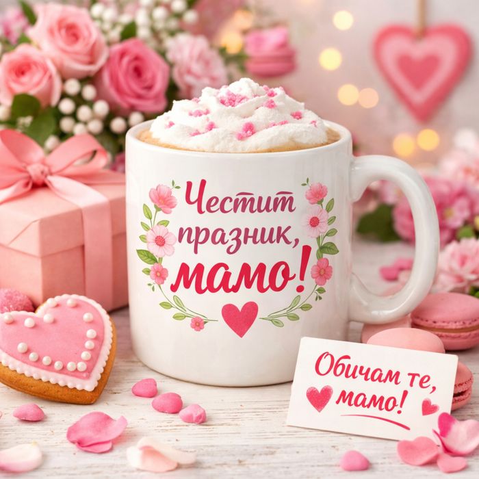 Персонален подарък по поръчка. Печатаме върху чаша, плоча,тениски и др