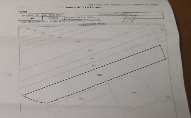 Vând teren Tăutești, Rediu: 10.000 mp extravilan + 5.000 mp intravilan