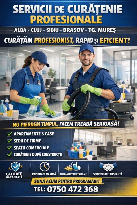 Servicii de curațenie profesionale